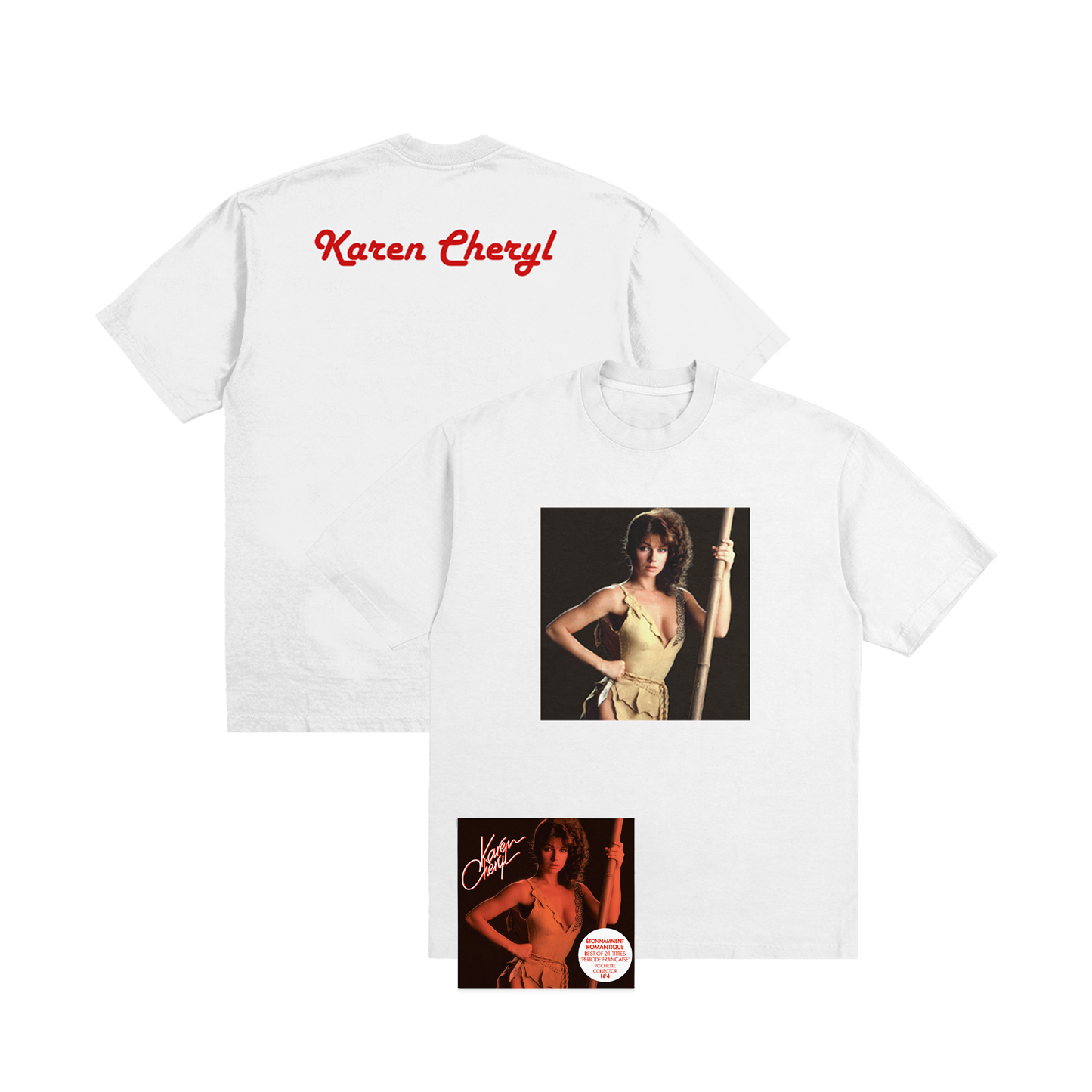 CD Étonnamment Romantique (Best Of) Édition Collector Limitée rouge + t-shirt photo